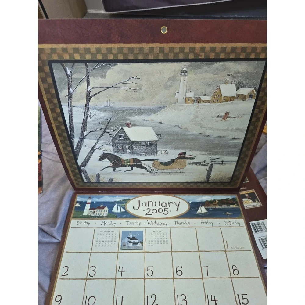 LANG The 2005 Lighthouse Calendar The Art Of ELLEN STOUFFER Primitive